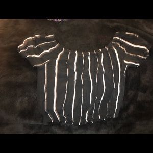 Adorable off shoulder striped top